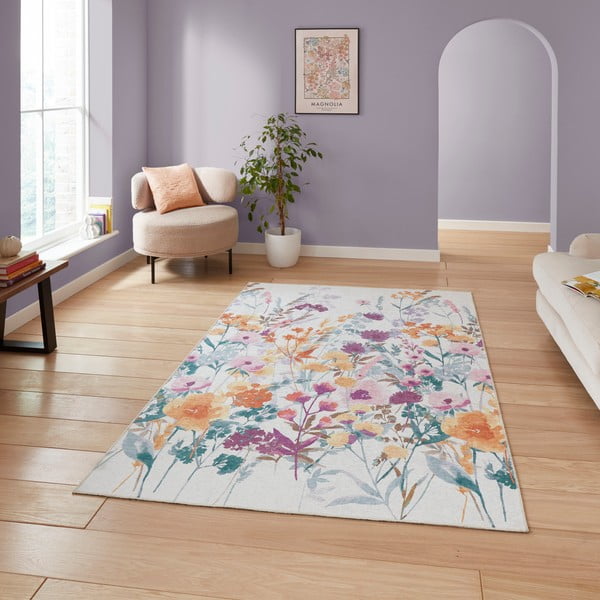 Kollane pestav vaip 152x230 cm Country Floral - Catherine Lansfield-image-2