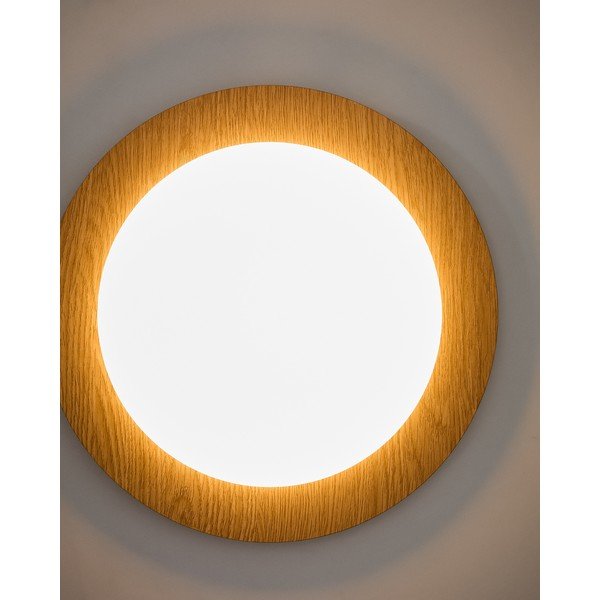 Naturaalse värvi metallist LED-seinalamp, läbimõõduga 40 cm Novae - Kave Home-image-2