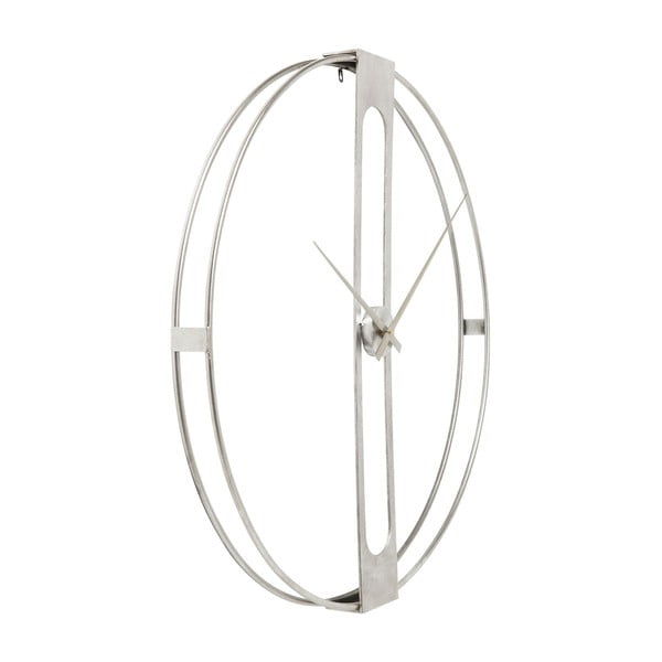 Hõbedast klambriga seinakell, läbimõõt 60 cm - Kare Design-image-3