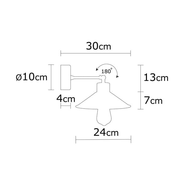 Türkiis-puiduvärvi seinavalgusti ø 24 cm Manavgat - Opviq lights-image-3