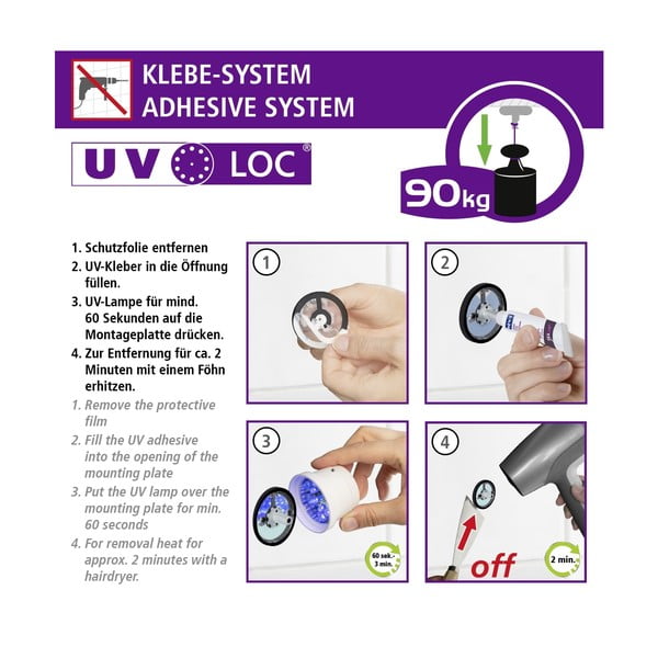 Isehoidev roostevabast terasest rätikuhoidja, läikiv hõbedane Maribor - Wenko-image-4