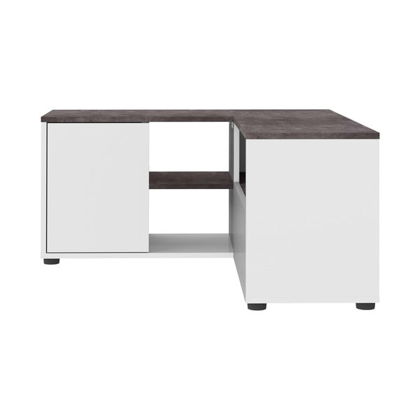 Hall-valge betoonist telerilaud 90x45 cm Angle - TemaHome-image-3