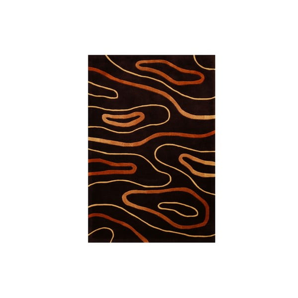 Ručně tkaný koberec Phoenix, 140x200 cm, čokoládový
