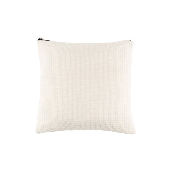Bílý polštář White Label Elle, 45 x 45 cm
