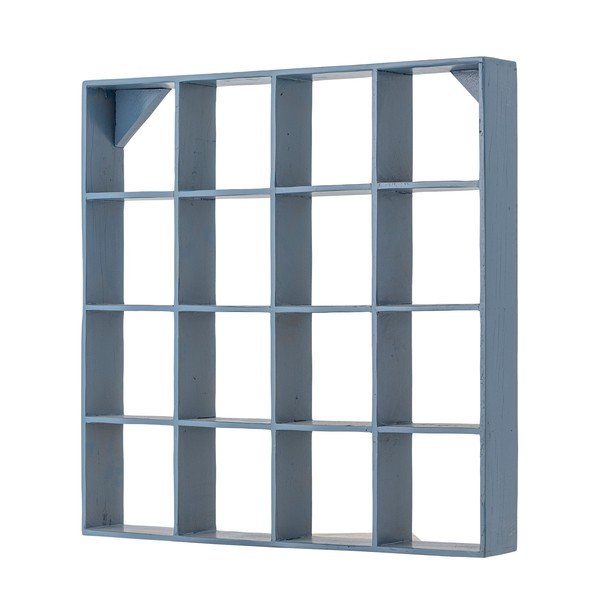 Sinine astmeline riiul taaskasutatud puidust 70 cm Bekka - Bloomingville-image-2