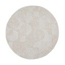 Elevandiluu värvi käsitsi kootud villane ümmargune vaip ø 160 cm Gigi - Flair Rugs