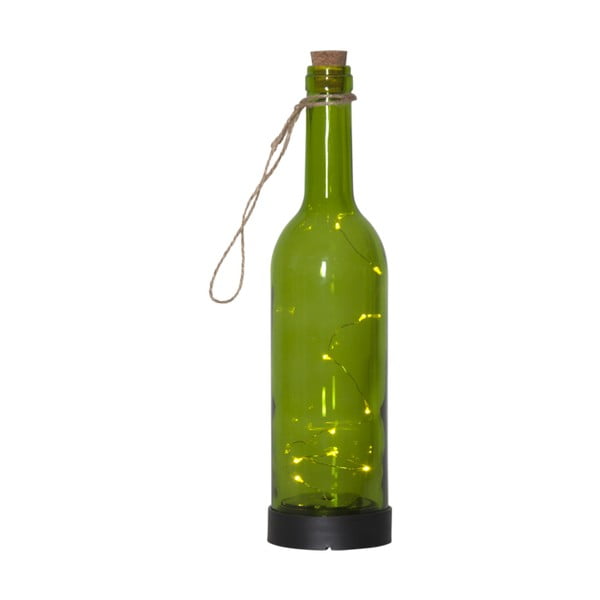 Zelené venkovní solární LED svítidlo ve tvaru láhve Best Season Bottle