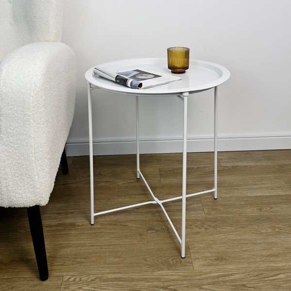 Metallist ümmargune abilaud ø 47 cm Hilmar - Yes Everyday-image-1