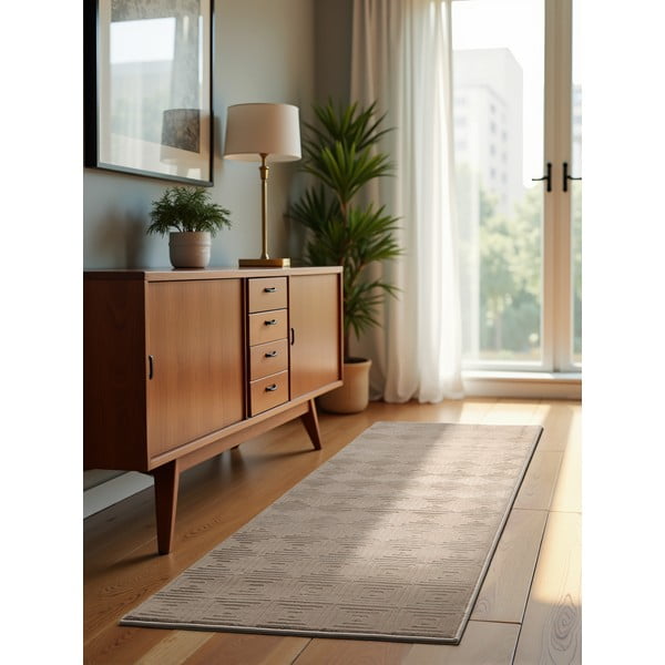 Beež vaip 80x240 cm Perles Tourmaline – Elle Decoration-image-1