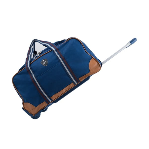 Modrá cestovní taška na kolečkách GENTLEMAN FARMER Sydney, 40 l