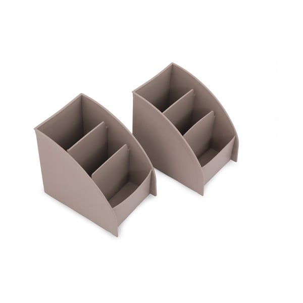 Beež plastikust kosmeetika korrastaja vannituppa - Hermia-image-1