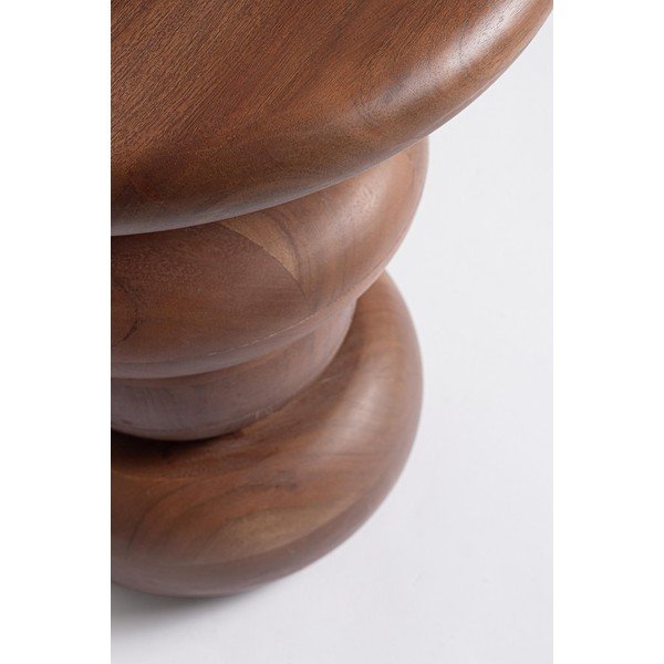 Ümmargune mangopuidust abilaud ø 40 cm Lopez - Bizzotto-image-2