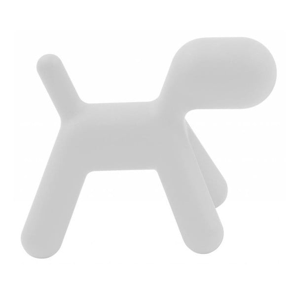 Bílá dětská stolička ve tvaru psa Magis Puppy, výška 34,5 cm