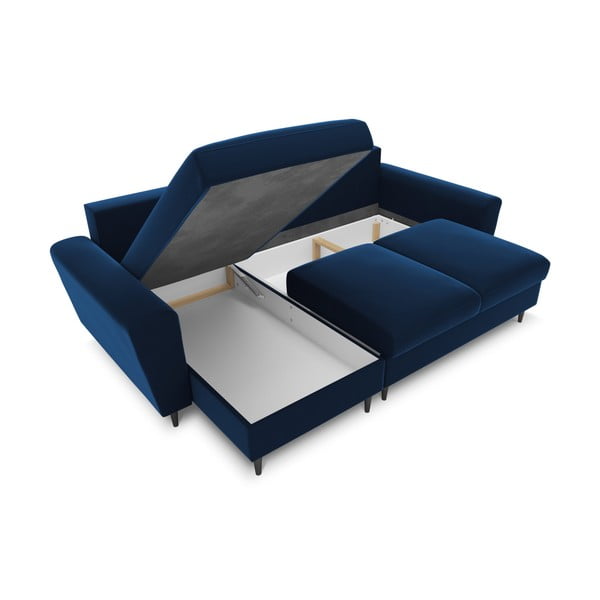 Sinine sametist panipaigaga nurgadiivanvoodi Kyoto - Cosmopolitan Design-image-2