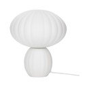 Valge klaasist laualamp (kõrgus 28 cm) Kumu - Hübsch