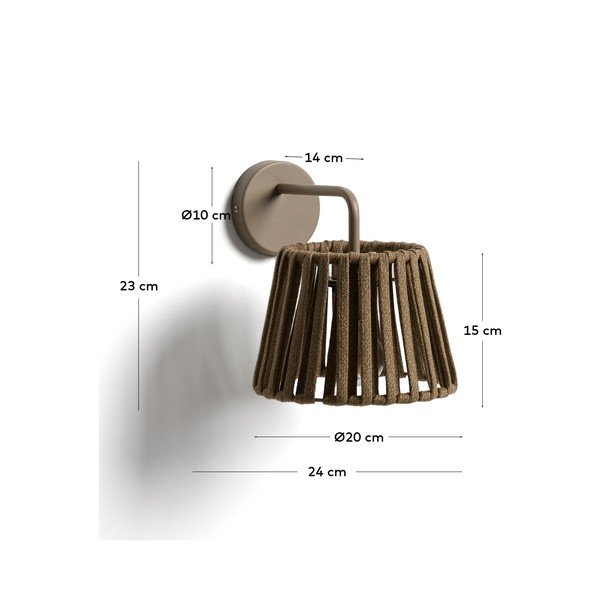 LED-seinale paigaldatav päikeseenergial töötav õuevalgusti (kõrgus 23 cm) Aldet - Kave Home-image-4