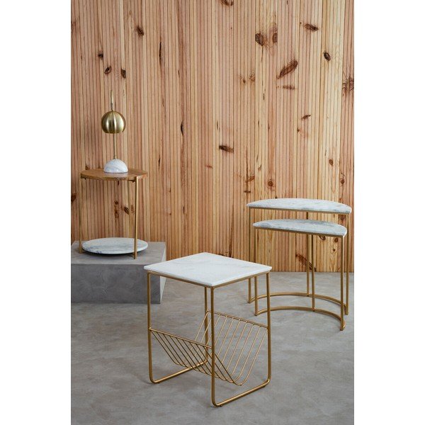 Marmorist pealispinnaga abilaud 40x40 cm Mandoli - Premier Housewares-image-1