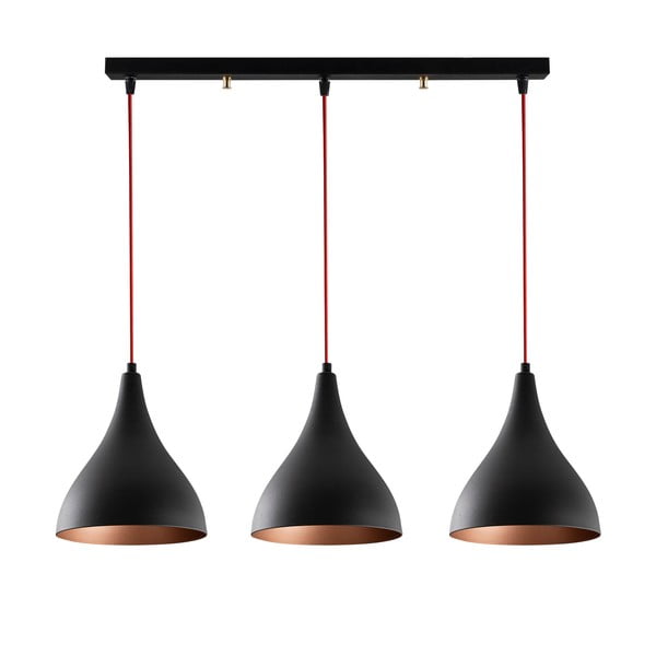 Must rippvalgusti metallist varjuga Berceste - Opviq lights-image-3