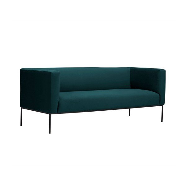 Petrolejově zelená sametová pohovka Windsor & Co Sofas Neptune, 195 cm-image-2