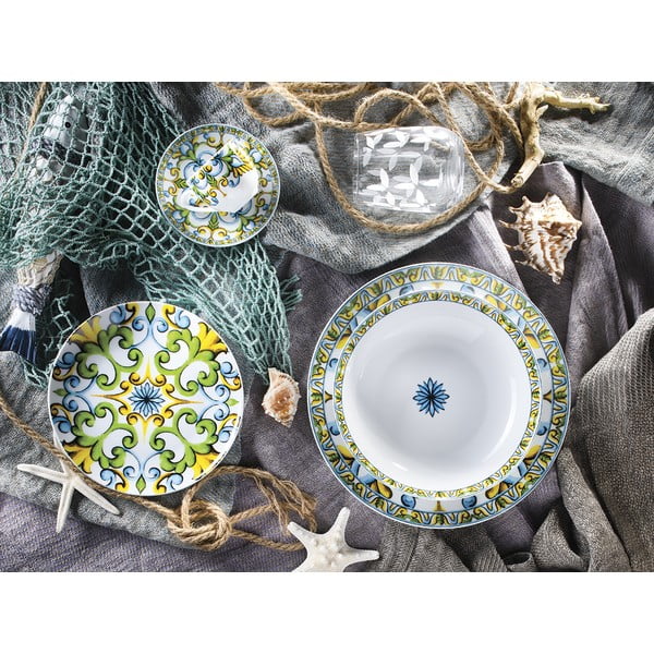 18-osaline portselanist nõudekomplekt Caltagirone - Villa Altachiara-image-1