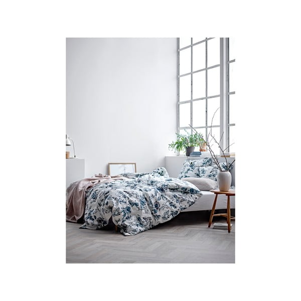 Sinine puuvillane voodipesu 140x200 cm, üheinimesevoodipesu 140x200 cm Flower Burst - Södahl-image-2
