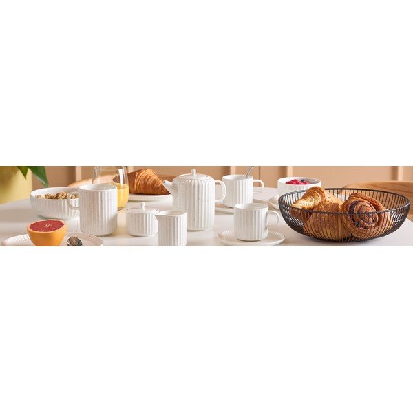 Valge portselanist kruus 410 ml Ora Gloss - Salt&Pepper-image-4