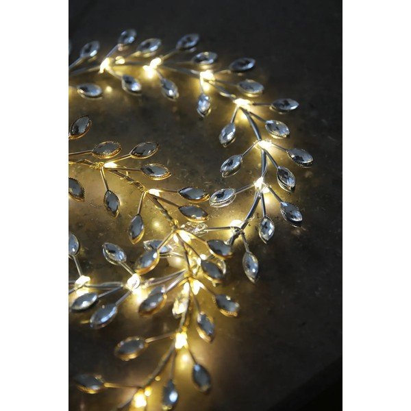Hõbedane jõuluvalgustite kaunistus taskulampidele, ø 19 cm Aria - Markslöjd-image-1