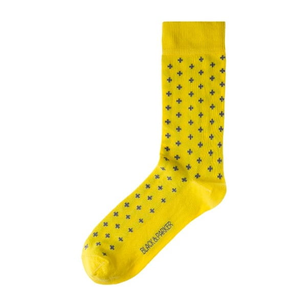 Žluté ponožky Black & Parker London Longstock Park, vel. 37 - 43