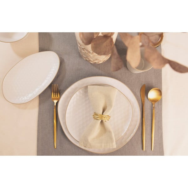 Valge keraamiline serveerimistaldrik 19x33 cm Imprints - Villa Altachiara-image-1