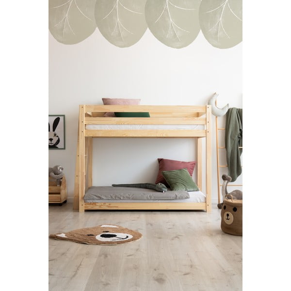 Männipuidust kahekorruseline voodi 90x190 cm CLPB - Adeko-image-2