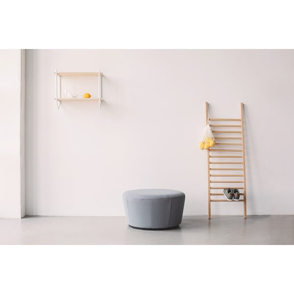 Konjaki pruunist nahast puff , ø 72 cm Naïve - EMKO-image-3