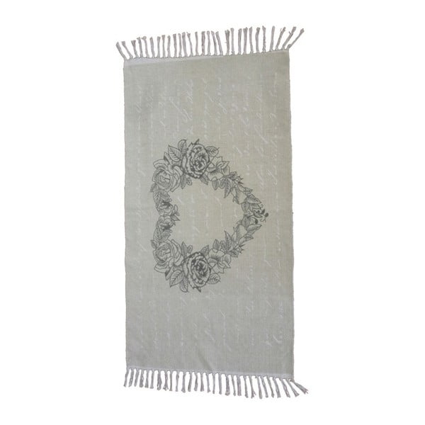 Ručně tkaný bavlněný koberec Webtappeti Shabby Rose, 60 x 110 cm