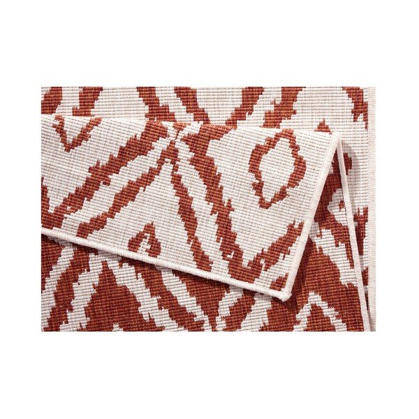 Punase ja valge õuevaip , 80 x 150 cm Rio - NORTHRUGS-image-3