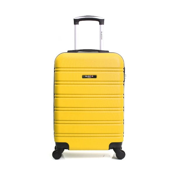 Žlutý cestovní kufr na kolečkách BlueStar Bilbao, 35 l