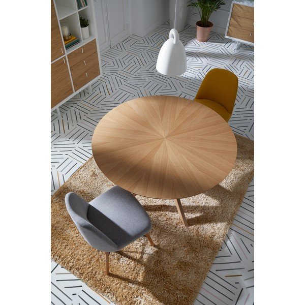 Tammepuidust söögilaud , ⌀ 120 cm Carmel - sømcasa-image-1