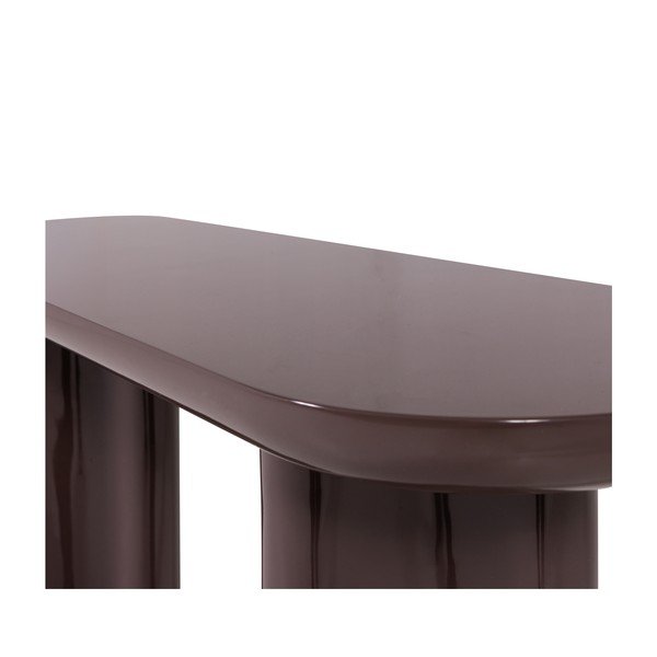 Tumepruun läikiv konsoollaud 35x120 cm Evara - WOOOD-image-4