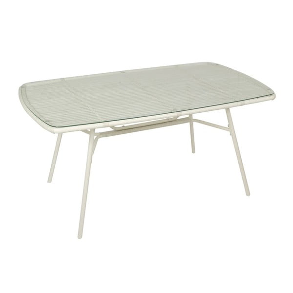 Stůl Alum White, 77x160x90 cm