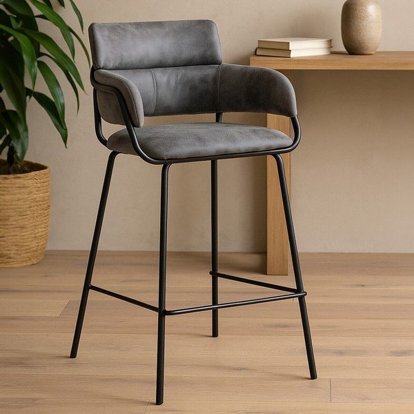 Must/hall polsterdatud baaritool Tamzin - Premier Housewares-image-3