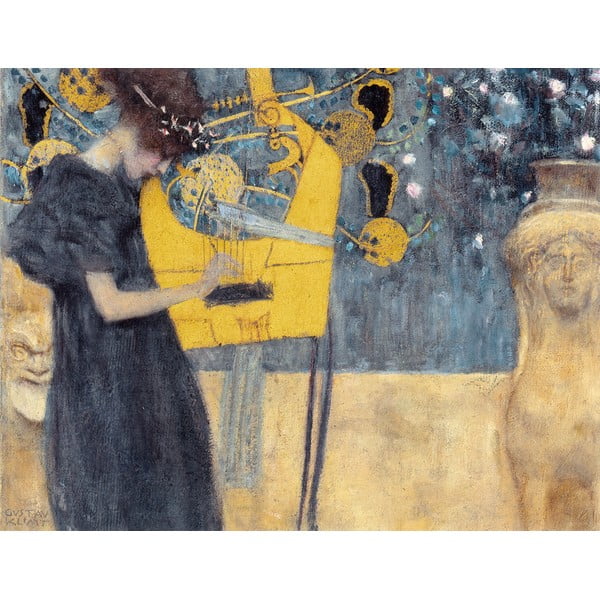 Maali reproduktsioon, 70 x 55 cm. Gustav Klimt - Music - Fedkolor