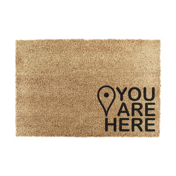 Kookoskiududest matt 40x60cm You Are Here - Artsy Doormats