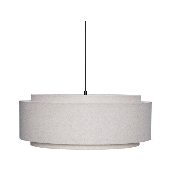 Kreemikas kangast ripplamp ø60x23 cm Sable - Hübsch