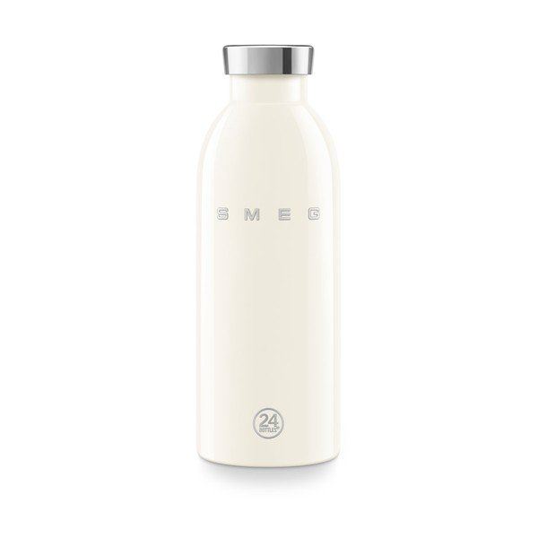 Kreemikas roostevabast terasest termospudel 500 ml 24BOTTLES - SMEG