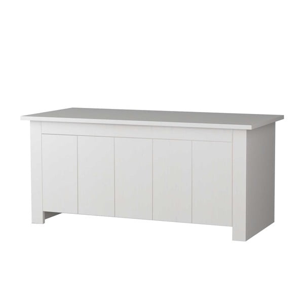 Valge männipuidust laegas 100x45 cm Bertram - Støraa-image-2