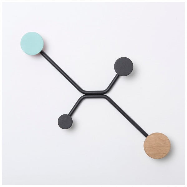 Must seinakinnitus piparmündirohelise detailiga Hook - Gazzda-image-2