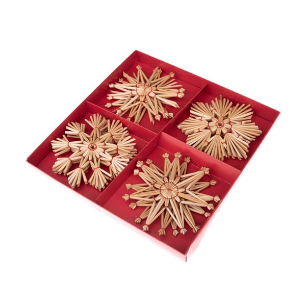 Õlgedest jõulukaunistuste komplekt 12 tk – Dakls