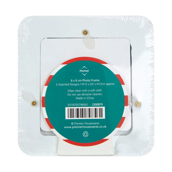 Punane-türkiissinine puidust raamide komplekt 2 tk 12x12 cm Pirate - Premier Housewares-image-2