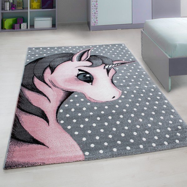 Roosa-hall laste vaip 140x200 cm Kids - Ayyildiz Carpets-image-1