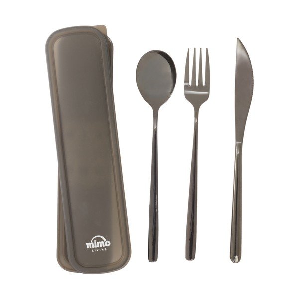 Mustast roostevabast terasest söögiriistad, 3 tk Mimo - Premier Housewares