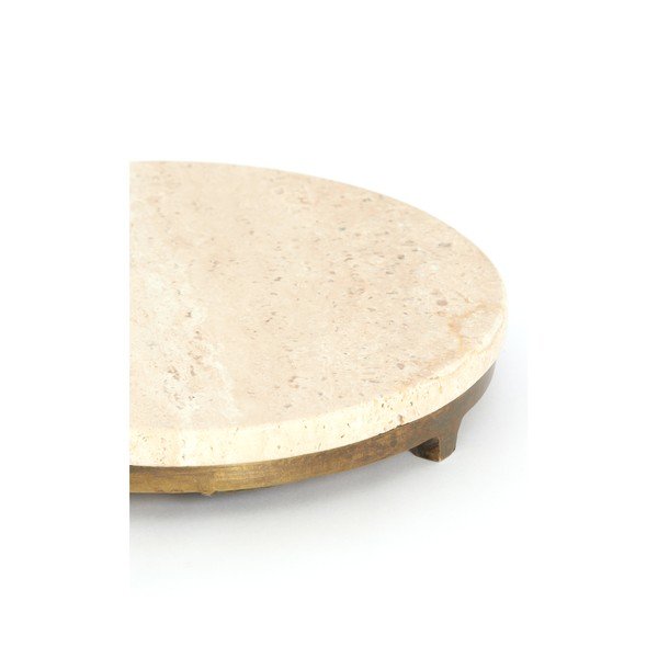 Ümmargune abilaud kiviplaadiga ø 26 cm Leda - Light & Living-image-3