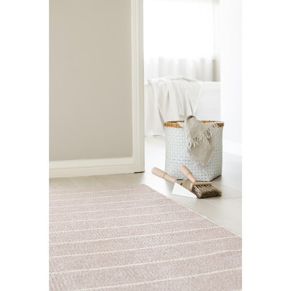 Heleroosa sise/välisvaip 70x90 cm Carl Pale Rose – Pappelina-image-3